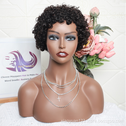 High Quality Wholesale  13*1 Lace Front Wig Human Hair 100%Virgin  Brazilian Jerry Curl Wigs Transparent Lace Wig For Black Wome